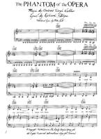 andrew lloyd webber the phantom of the opera free downloadable phantom of the opera sheet