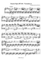 W. A. Mozart - Sonate Opus KV 331 - Variation 2 - Free Downloadable ...