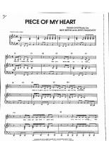 Janis Joplin Piece of My Heart Sheet Music in E Major (transposable) -  Download & Print - SKU: MN0148762